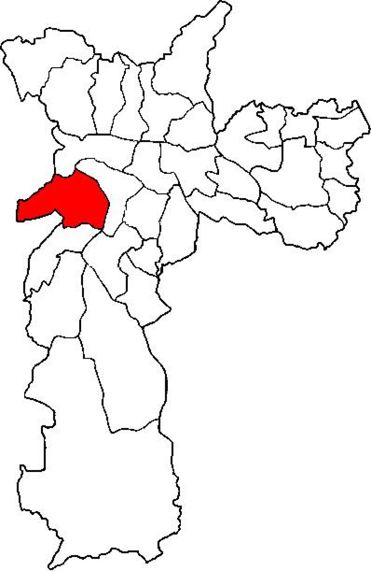 Карта на Butantã под-префектурата São Паоло