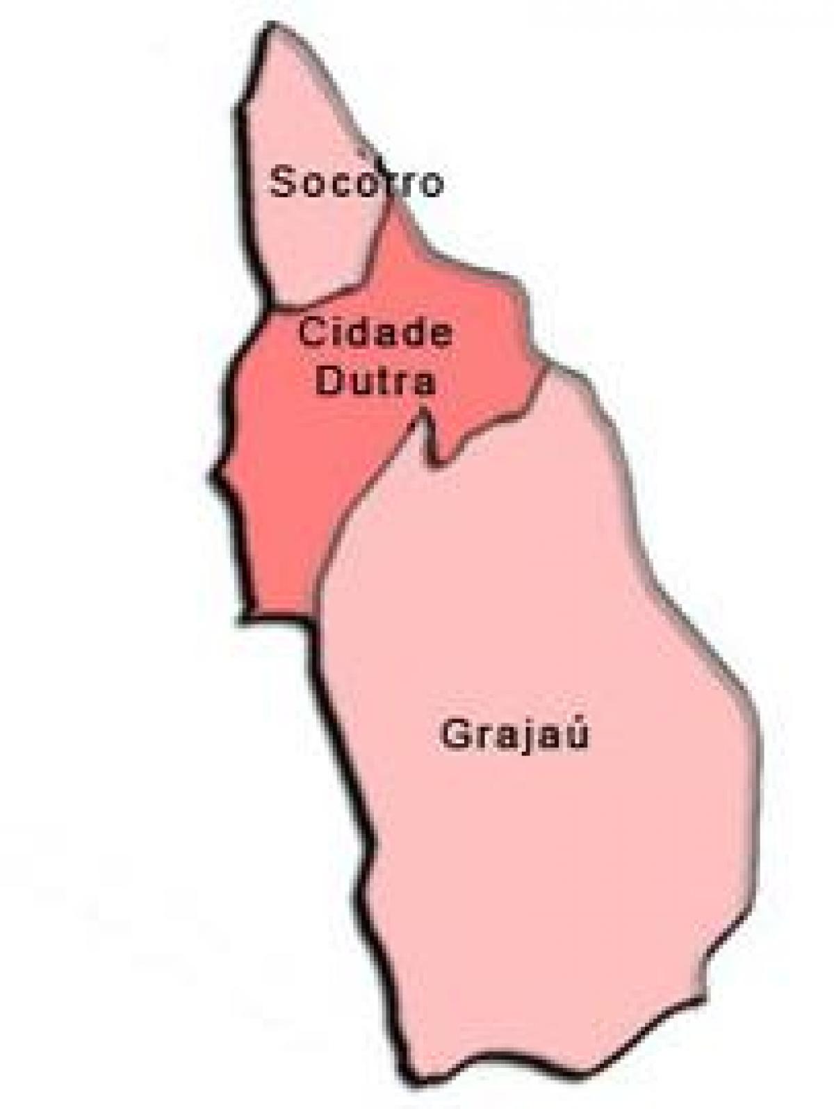 Карта на Capela не Socorro под-префектурата