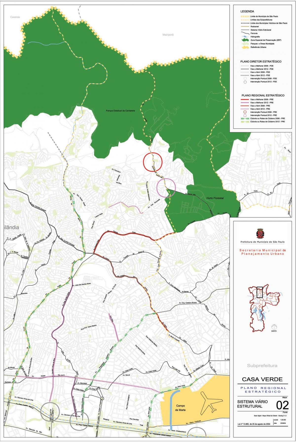 Карта на Каса Верде São Паоло - Патишта