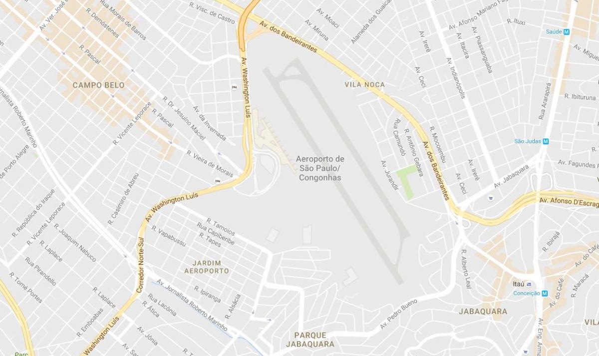 Карта на Congonhas аеродром