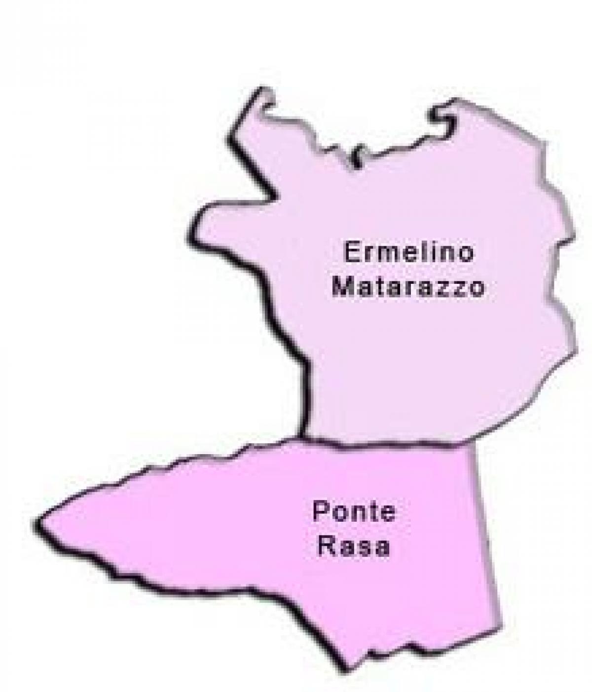 Карта на Ermelino Matarazzo под-префектурата