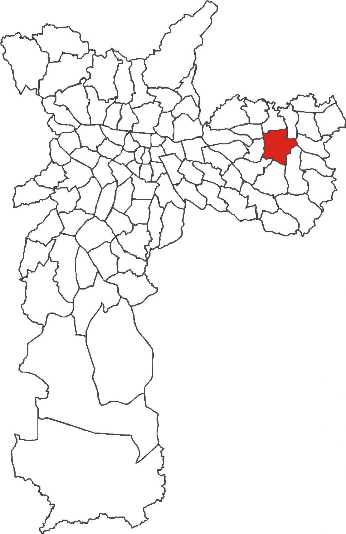 Карта на Itaquera област