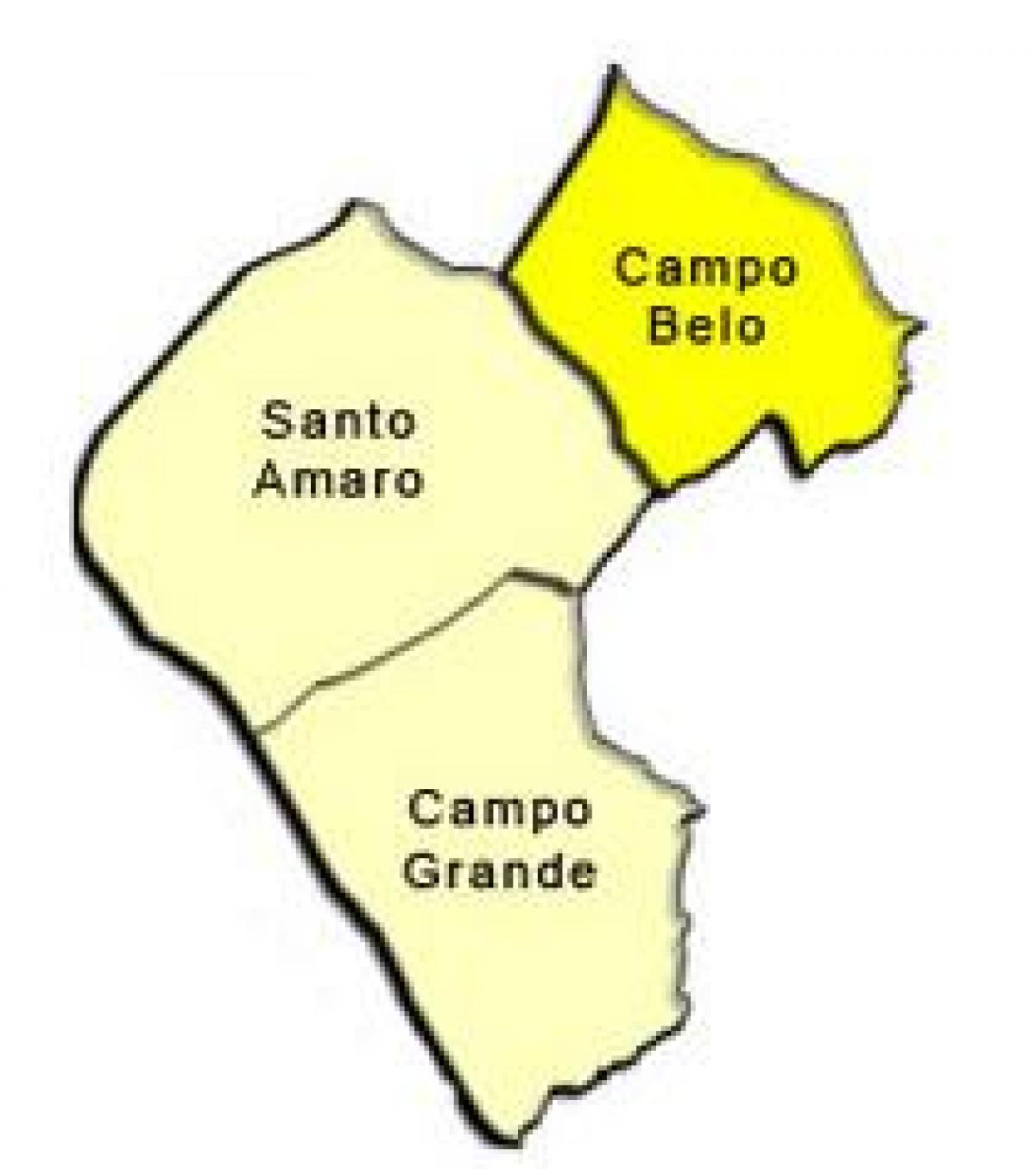 Карта на Santo Amaro под-префектурата
