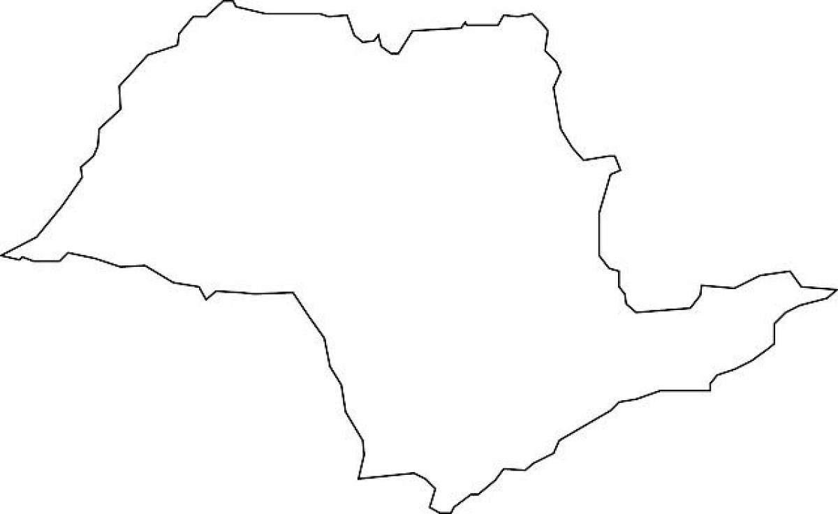 Карта на São Паоло вектор