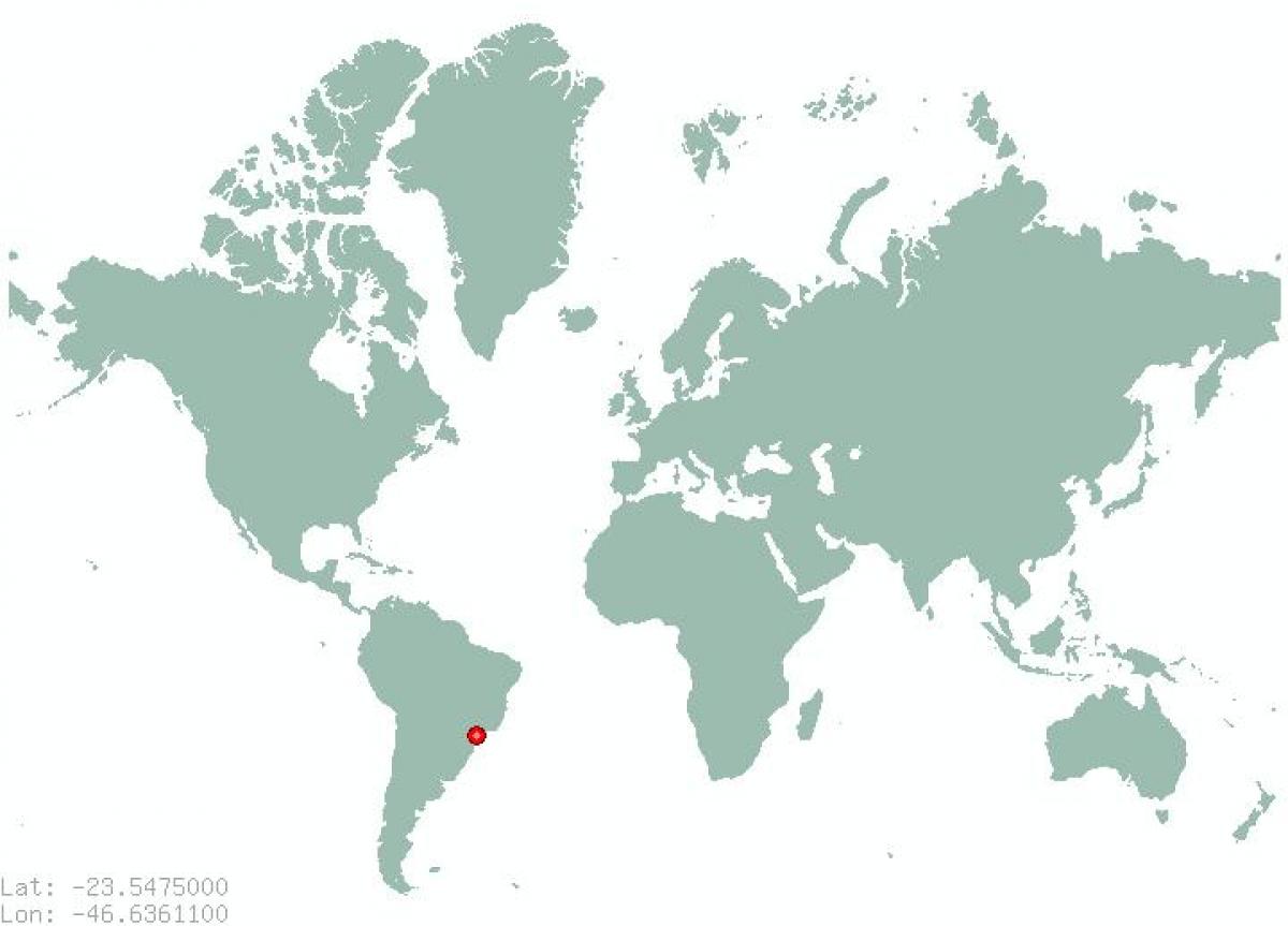 Карта на São Паоло во светот