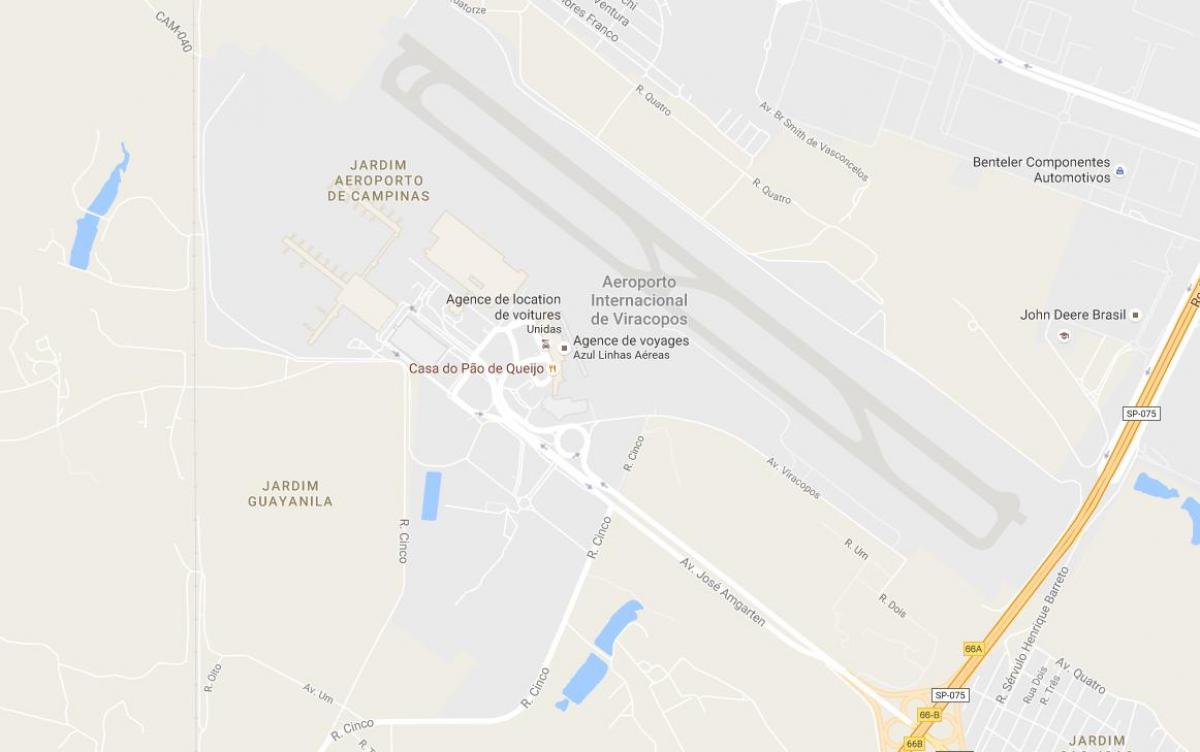 Карта на VCP - Campinas аеродром