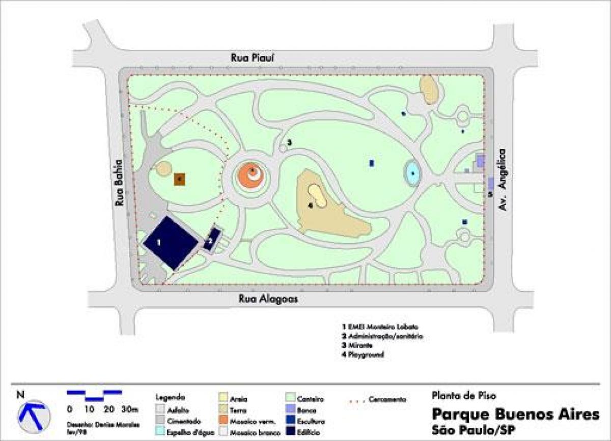 Карта на Буенос Аирес São Паоло парк