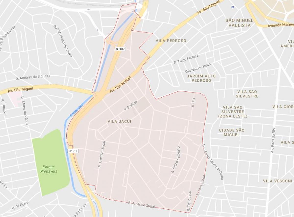 Мапа на Вила Jacuí São Паоло