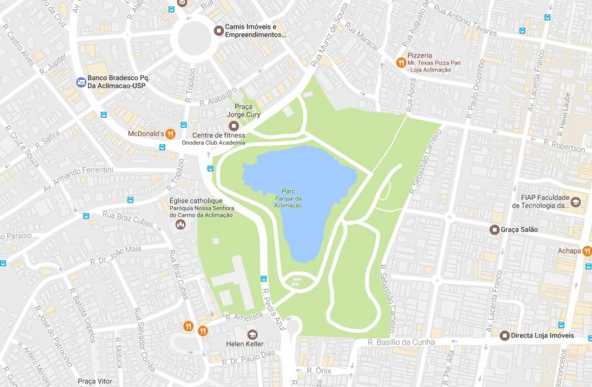 Карта на парк acclimatization São Паоло