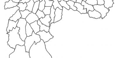 Карта на São Мигел Paulista област