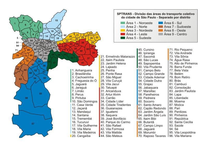 Карта на јавниот превоз SPTrans