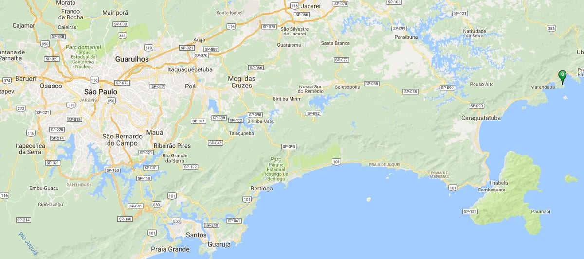 Карта на плажа Fortaleza
