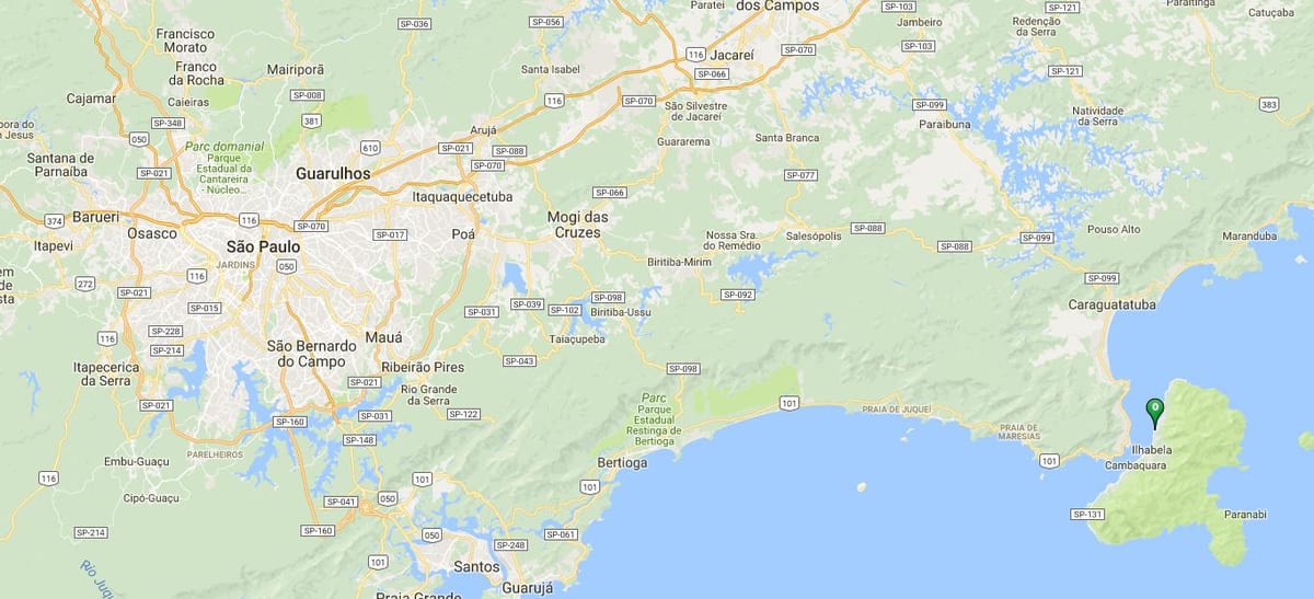 Карта на плажа Pequeá