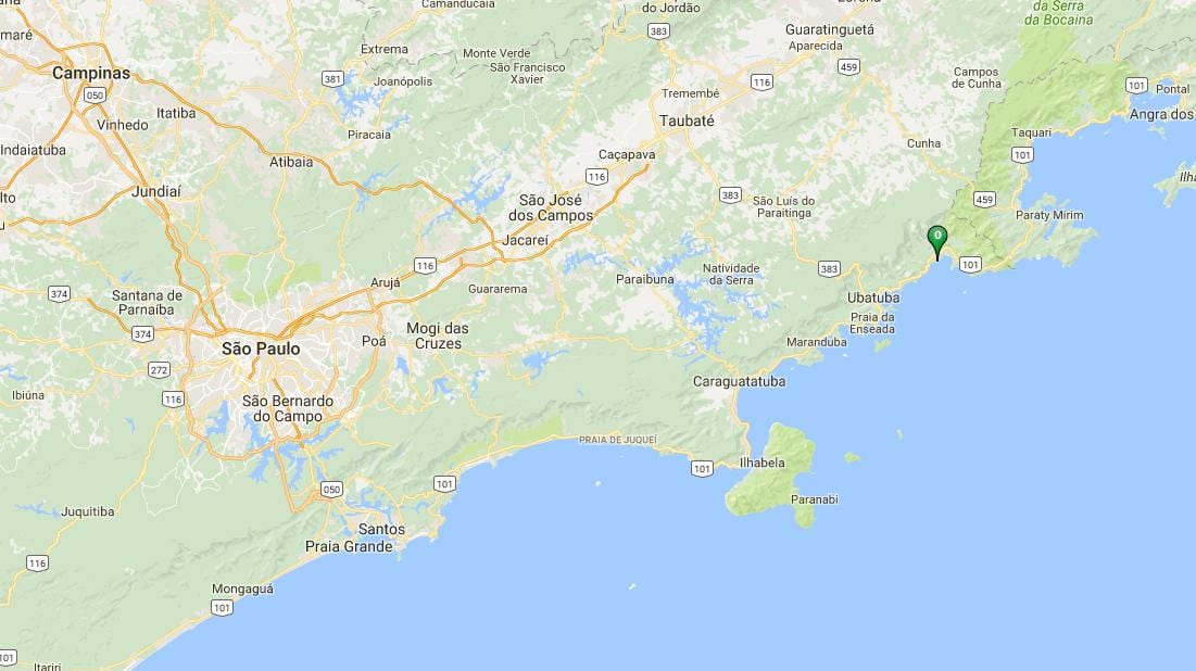 Карта на плажа Puruba