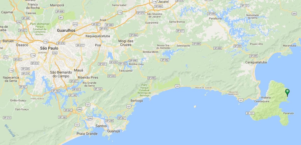 Карта на плажа Serraria