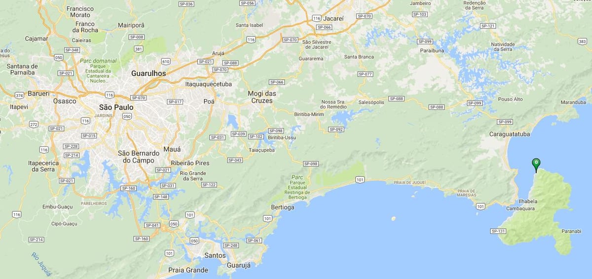 Карта на плажа Viana