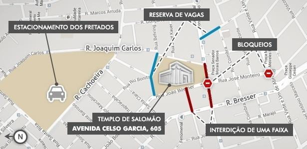 Карта на Храмот на Соломон São Паоло