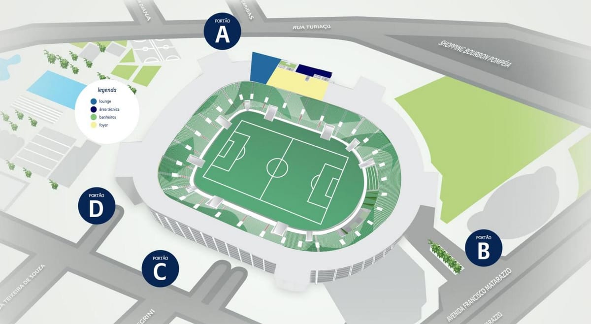 Карта на Allianz Сантијаго - Ниво 2