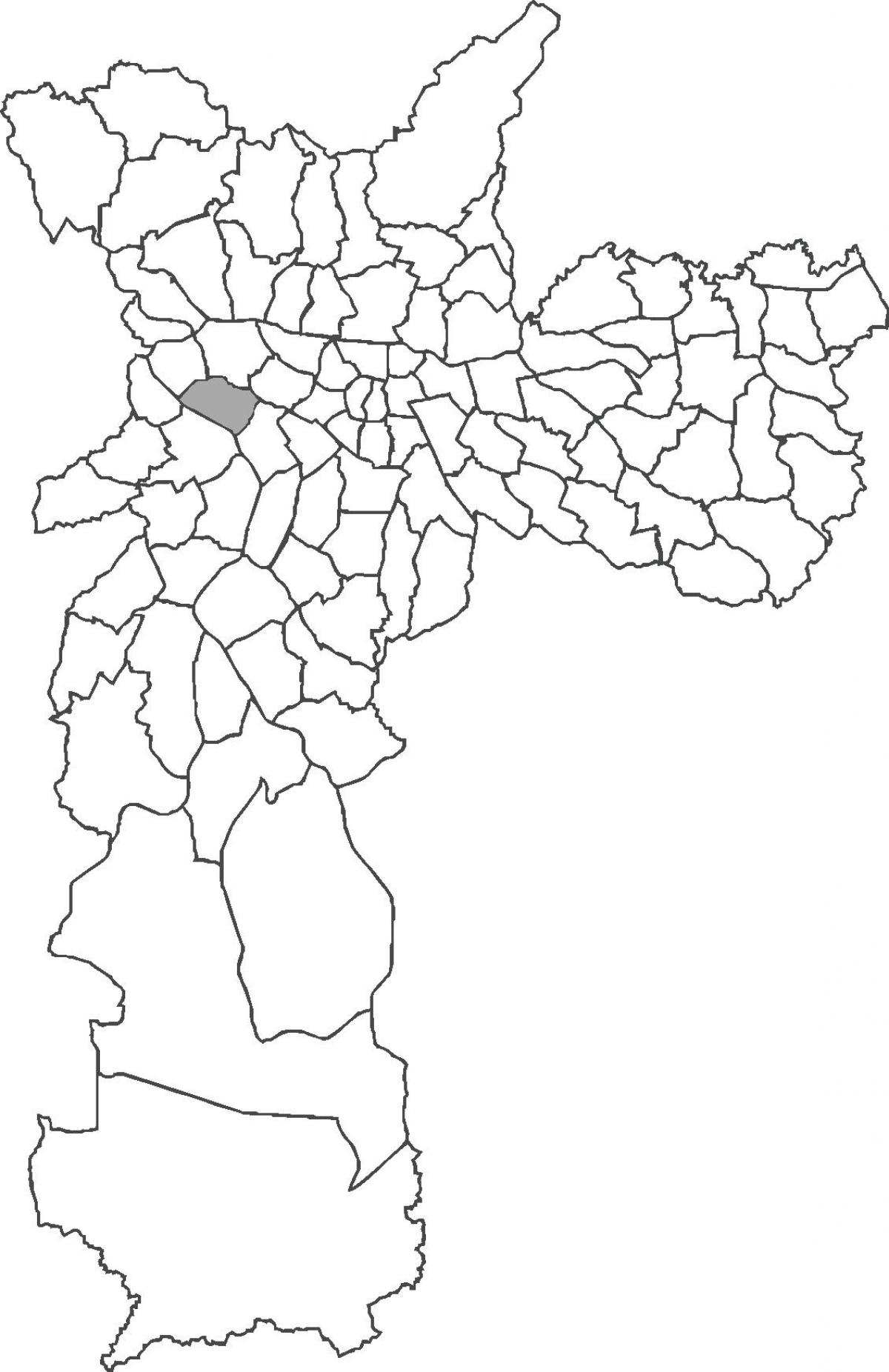 Карта на Alto de Pinheiros област