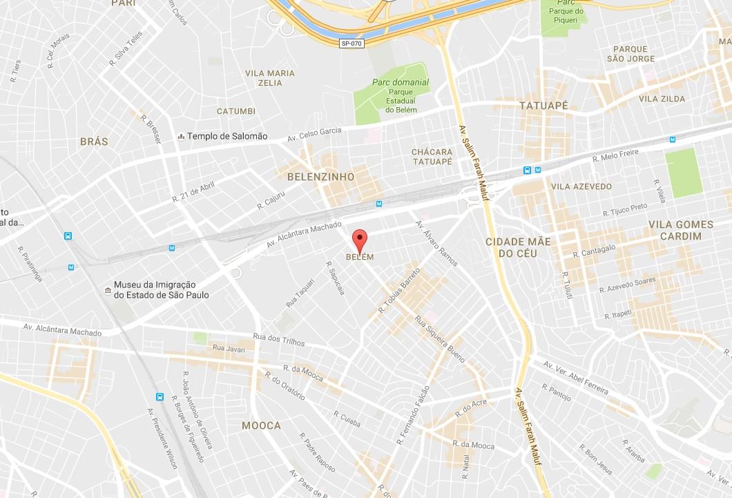 Карта на Belém São Паоло