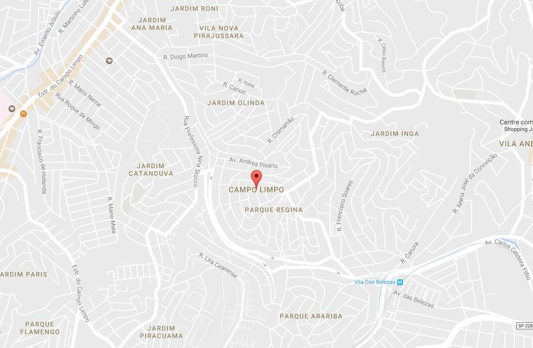 Карта на Campo Limpo São Паоло