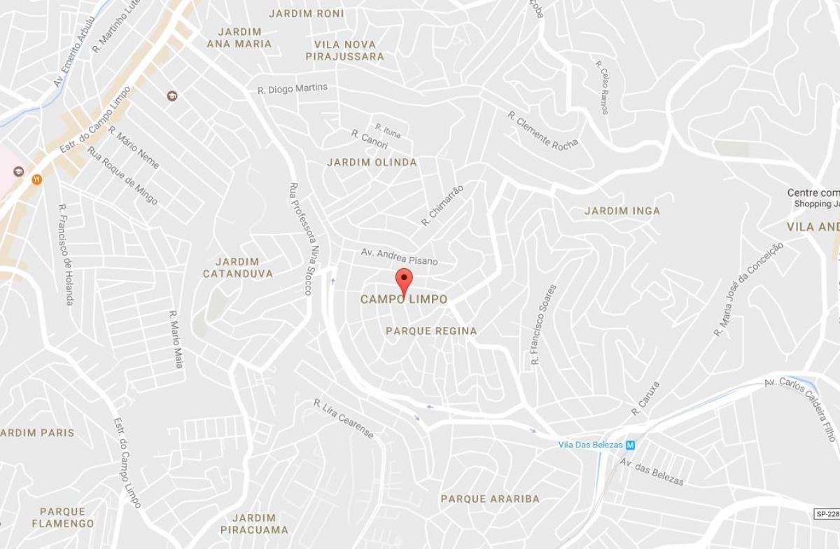Карта на Campo Limpo São Паоло