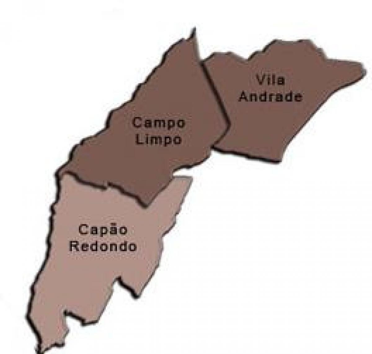 Карта на Campo Limpo под-префектурата