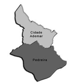 Карта на Cidade Ademar под-префектурата