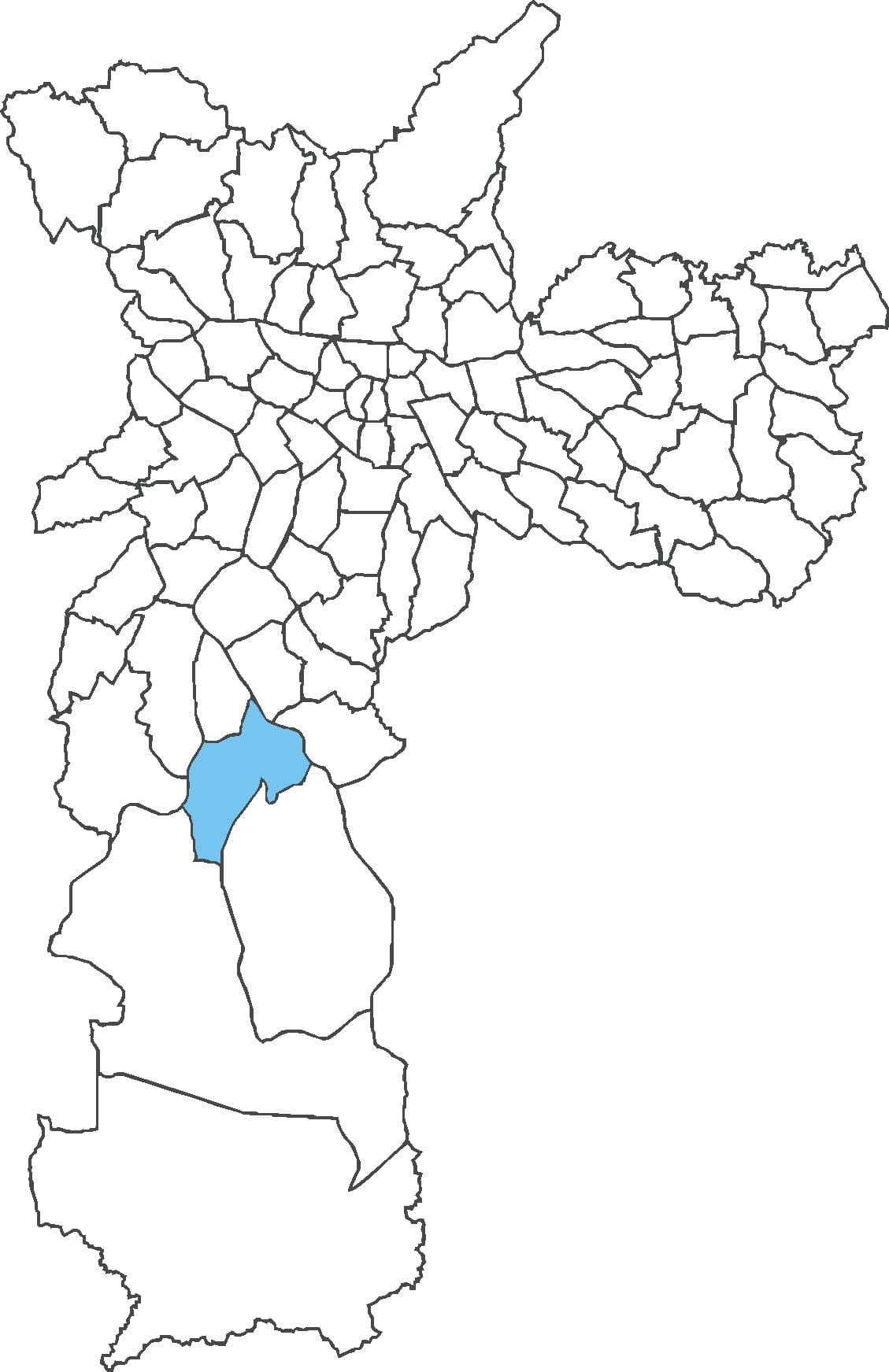 Карта на Cidade Dutra област