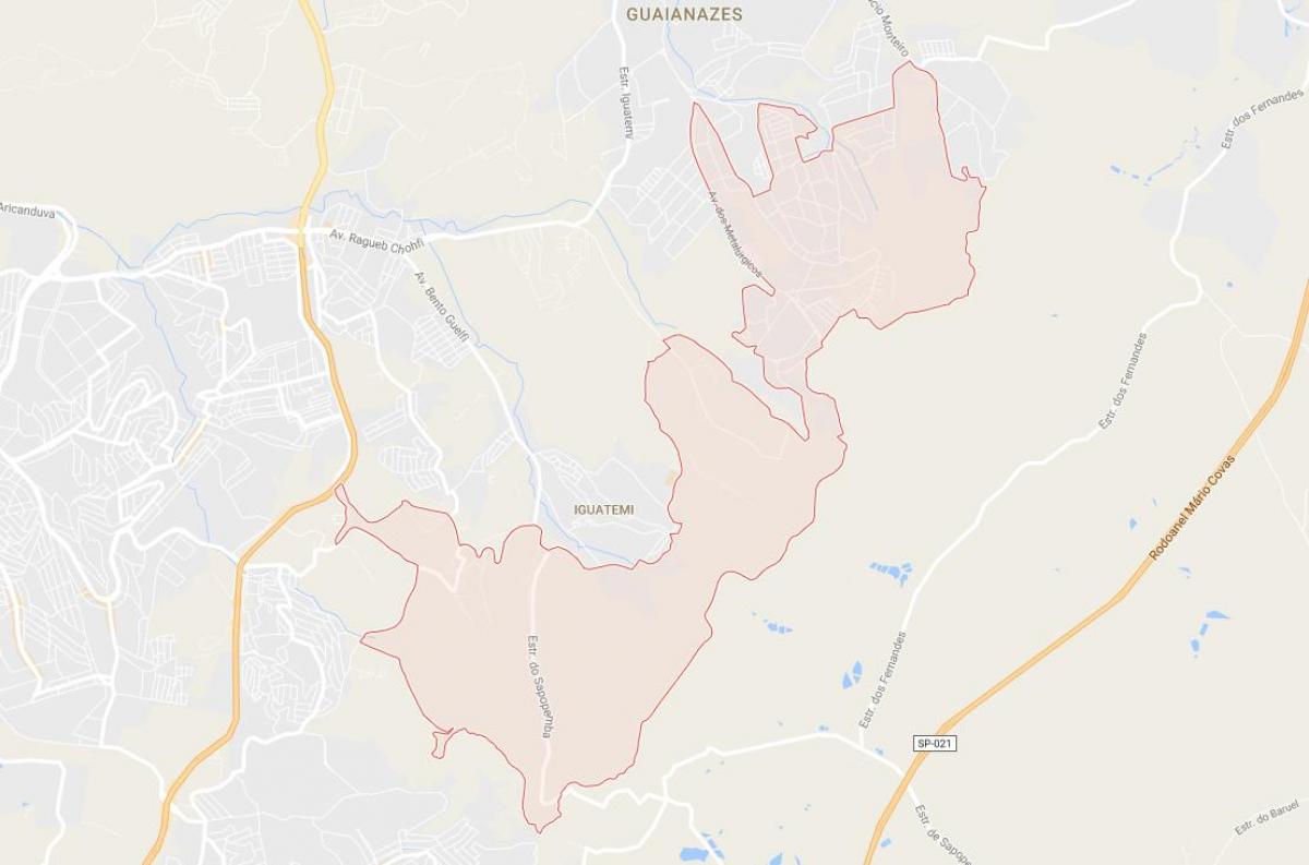 Карта на Cidade Tiradentes São Паоло