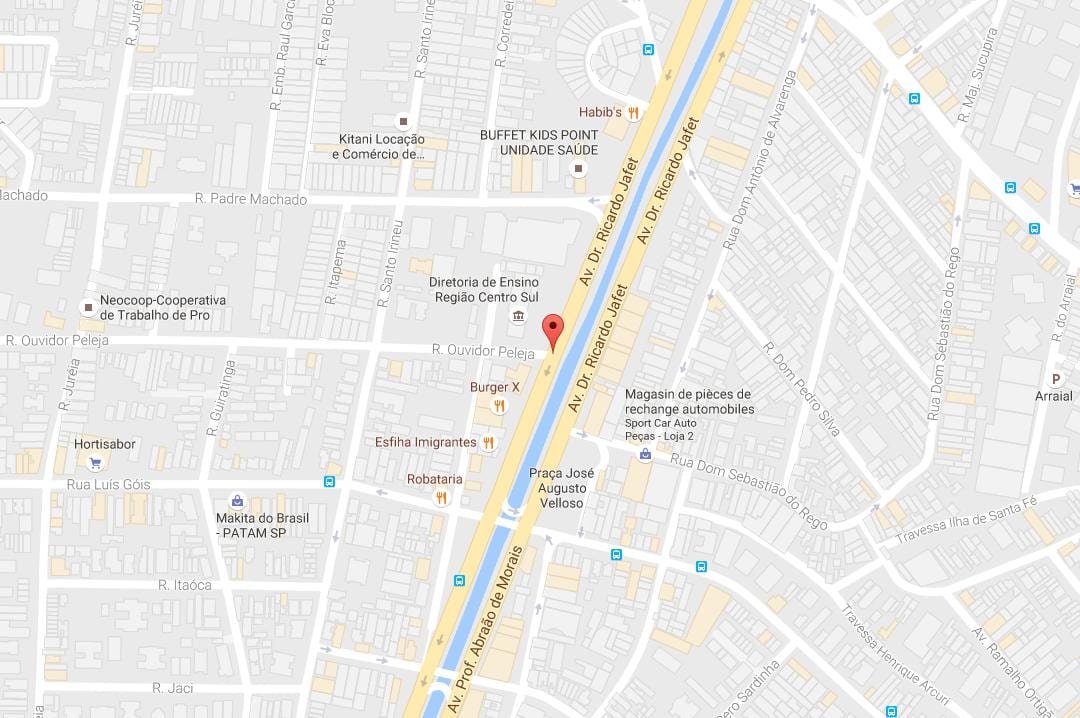 Карта на Cursino São Паоло