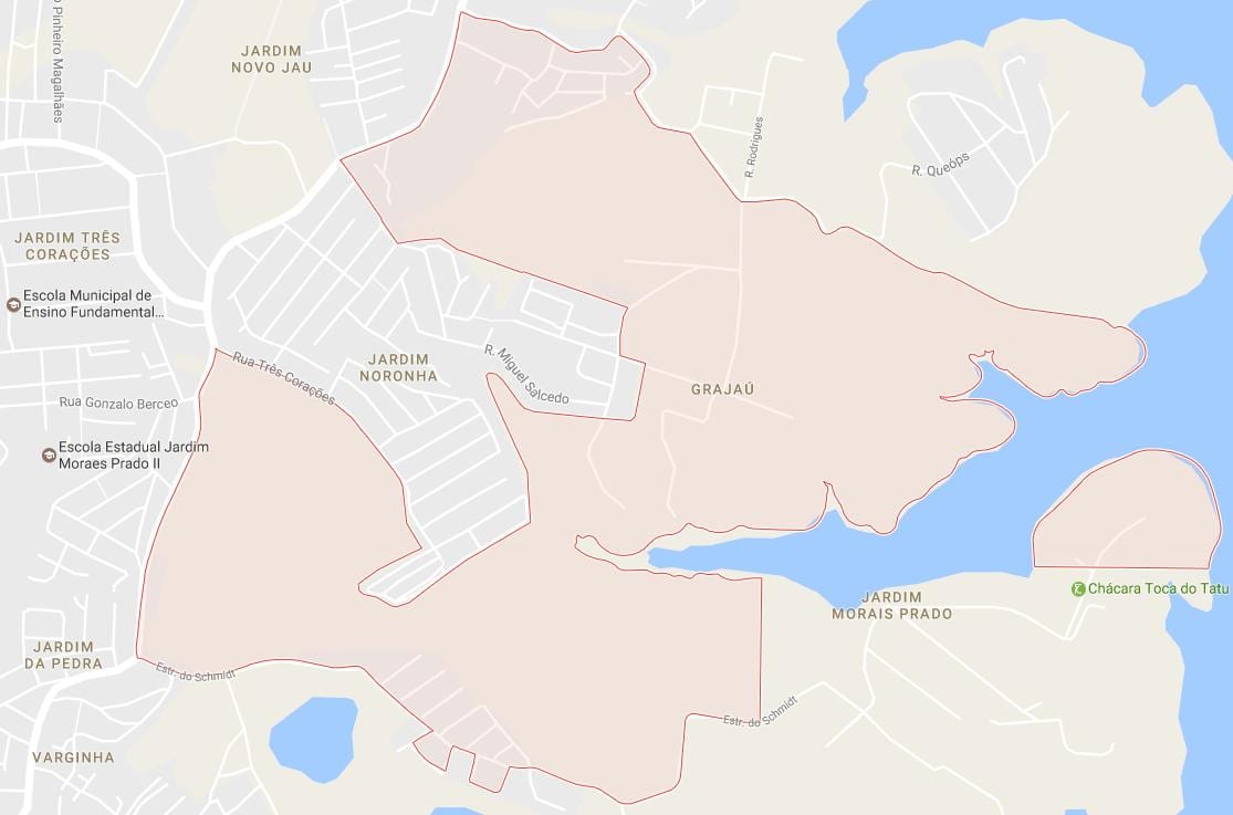 Карта на Grajaú São Паоло