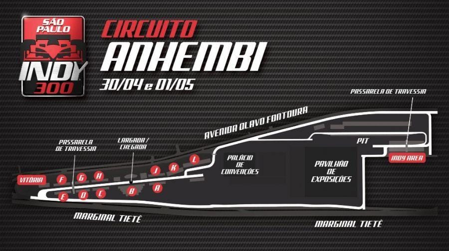 Карта на Indy 300 São Паоло