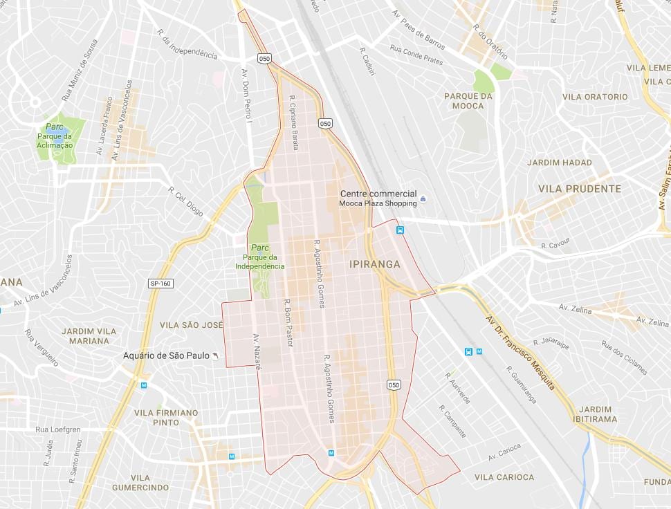 Карта на Ipiranga São Паоло