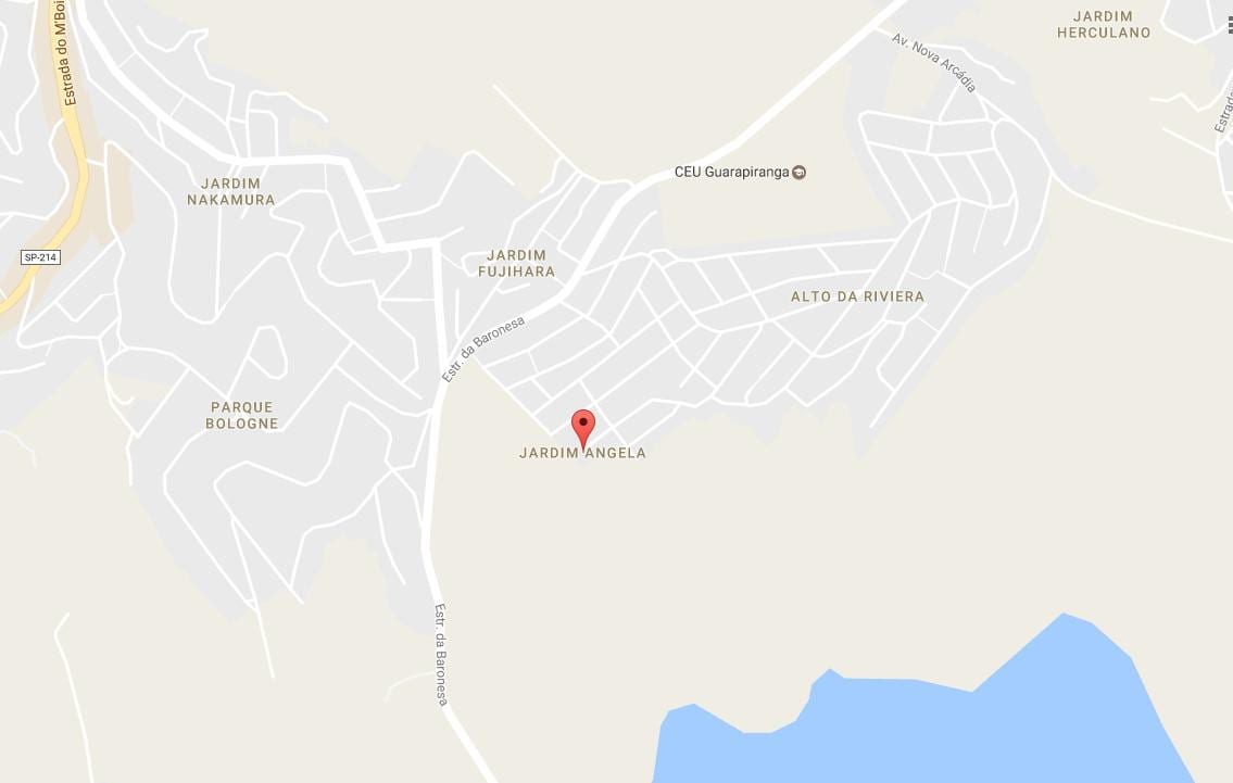 Карта на Jardim Ângela São Паоло