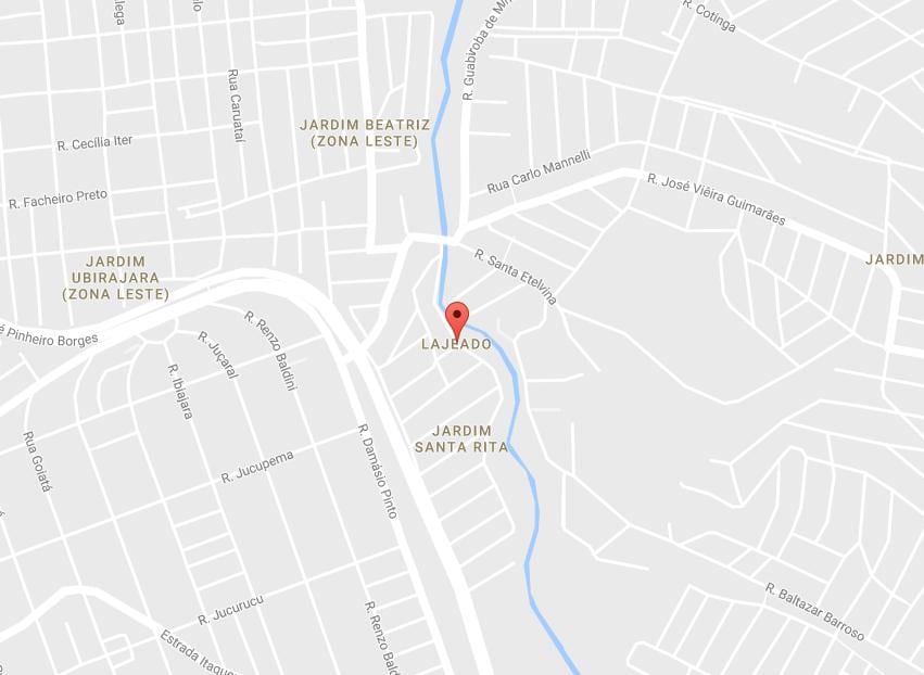 Карта на Lajeado São Паоло