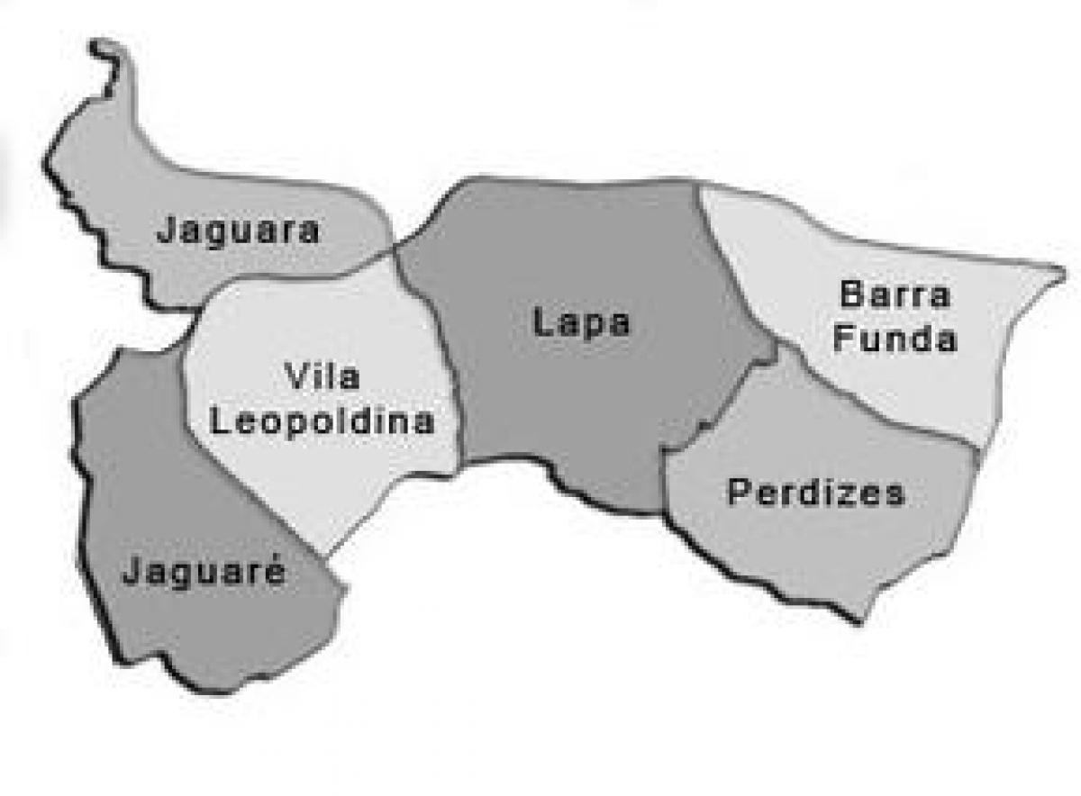 Карта на Lapa под-префектурата