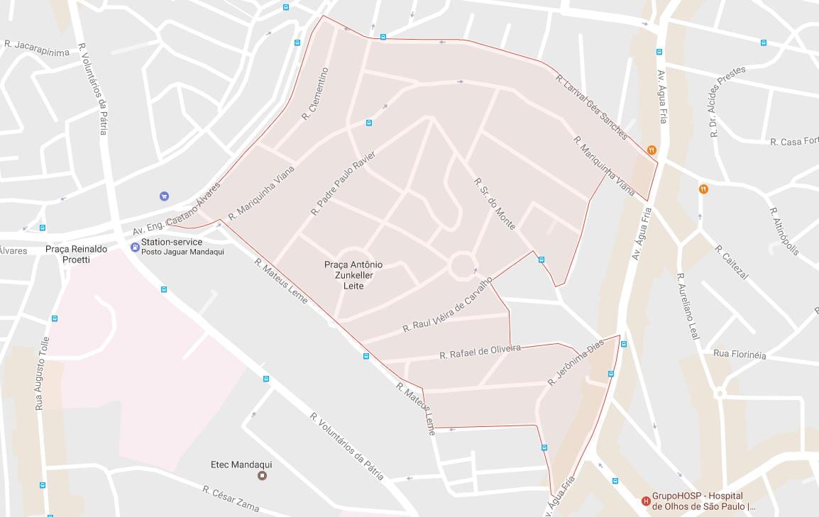 Карта на Mandaqui São Паоло