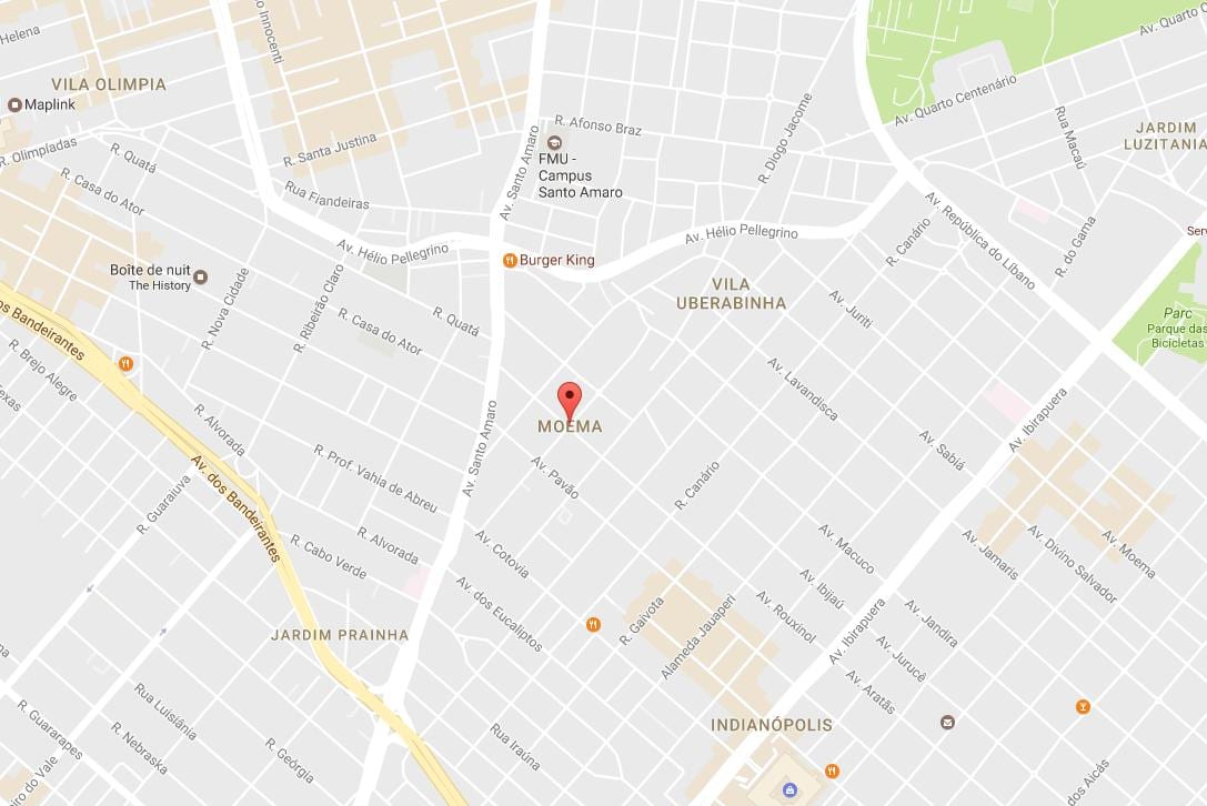 Карта на Moema São Паоло