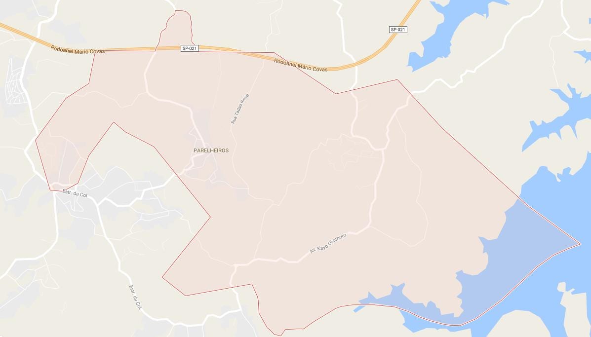 Карта на Parelheiros São Паоло