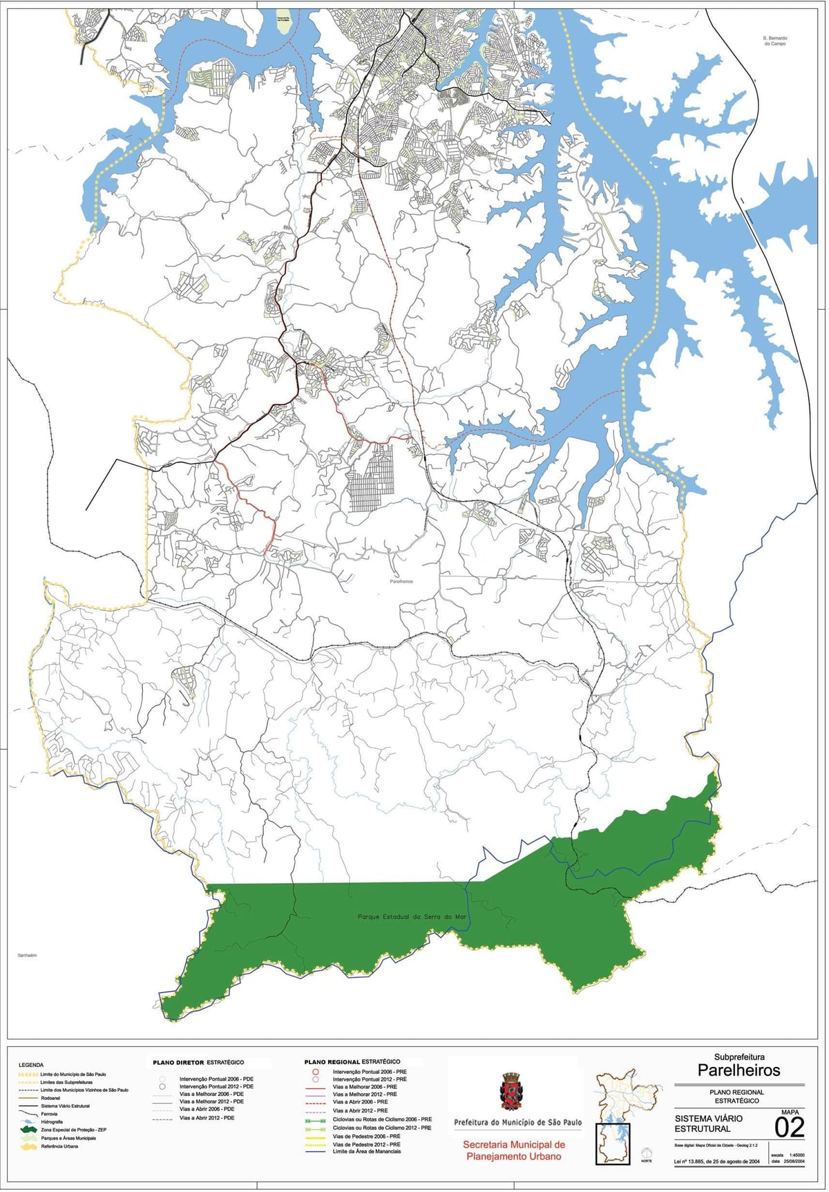 Карта на Parelheiros São Паоло - Патишта