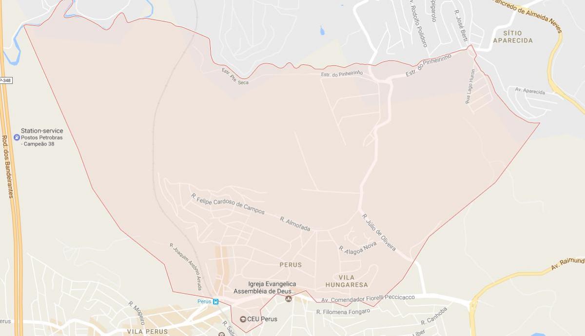 Карта на Perus São Паоло