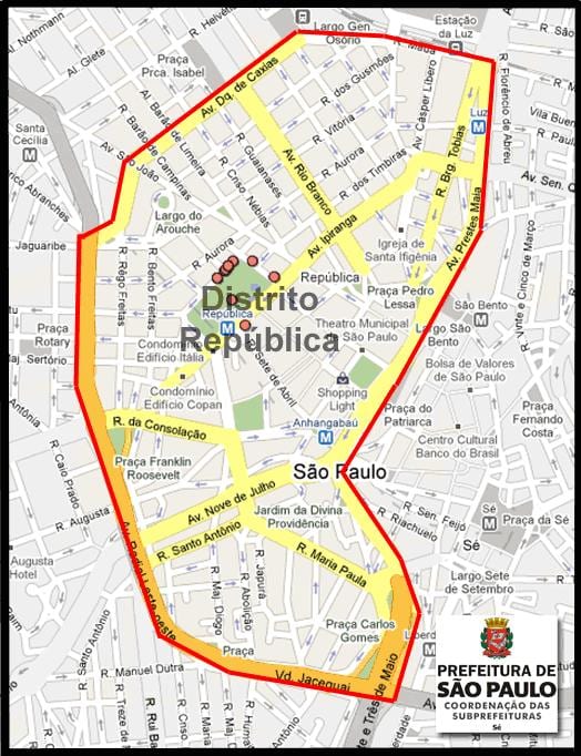 Карта на República São Паоло