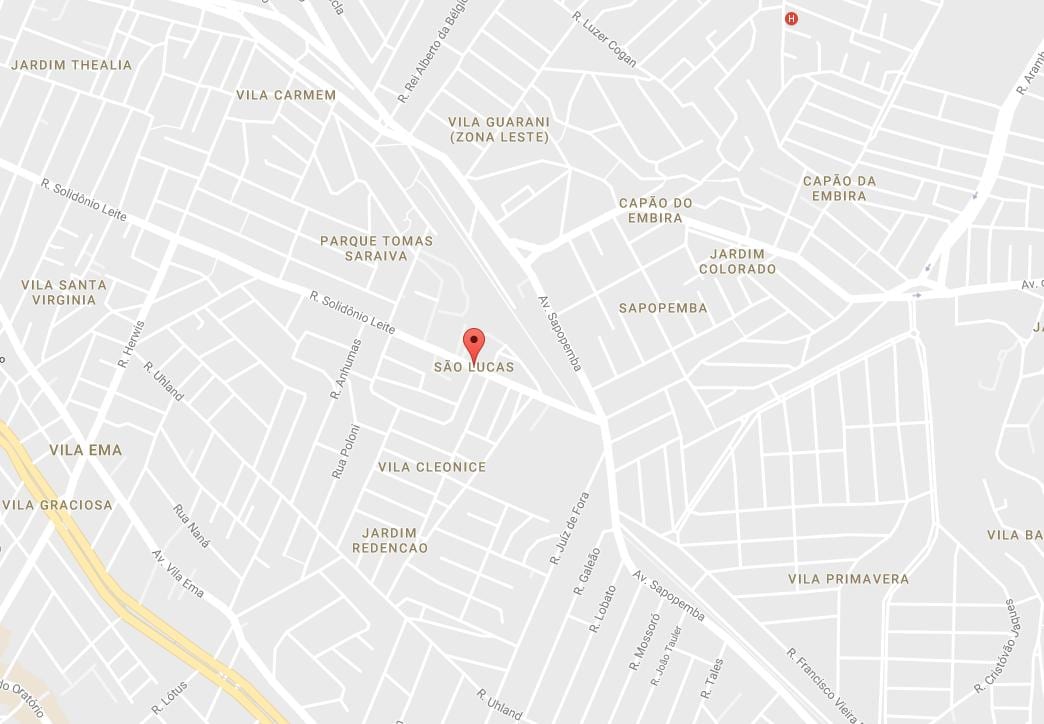 Карта на São Лукас São Паоло