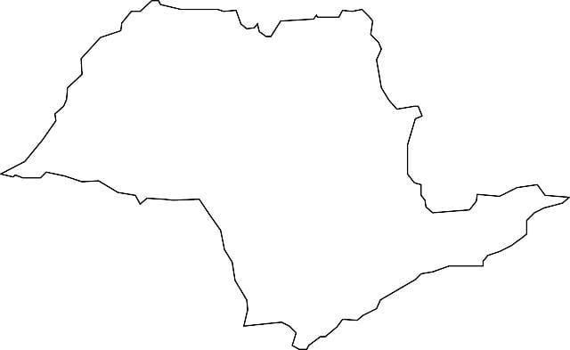 Карта на São Паоло вектор