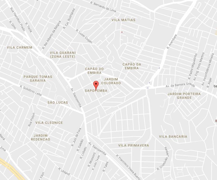 Карта на Sapopemba São Паоло