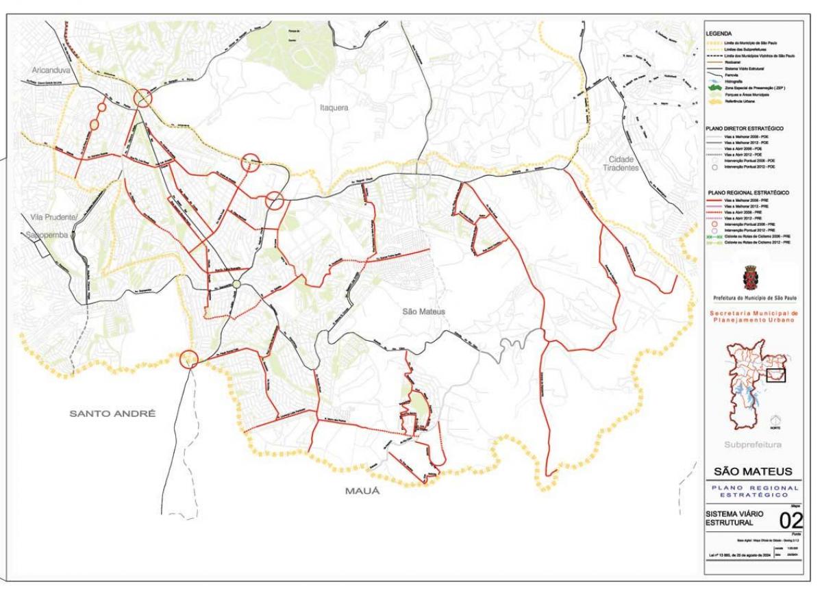 Карта на São Mateus São Паоло - Патишта