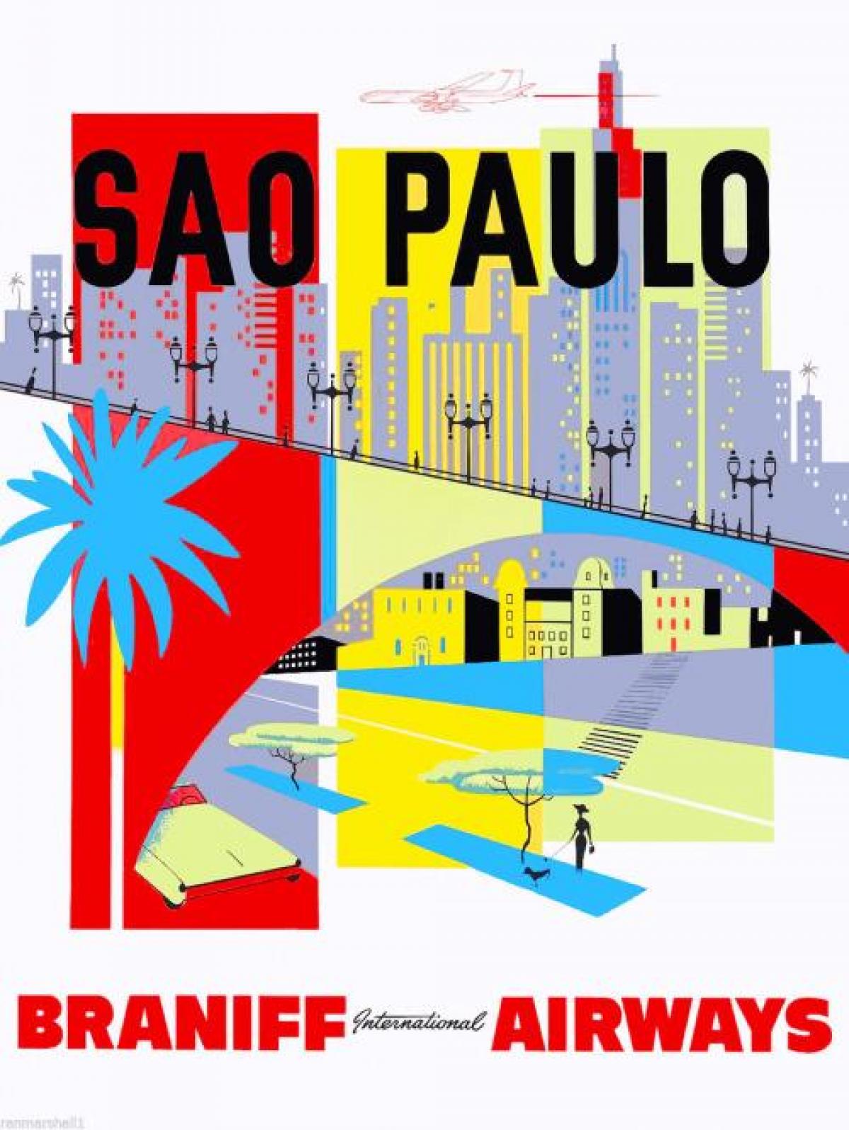 Карта на São Паоло позадина