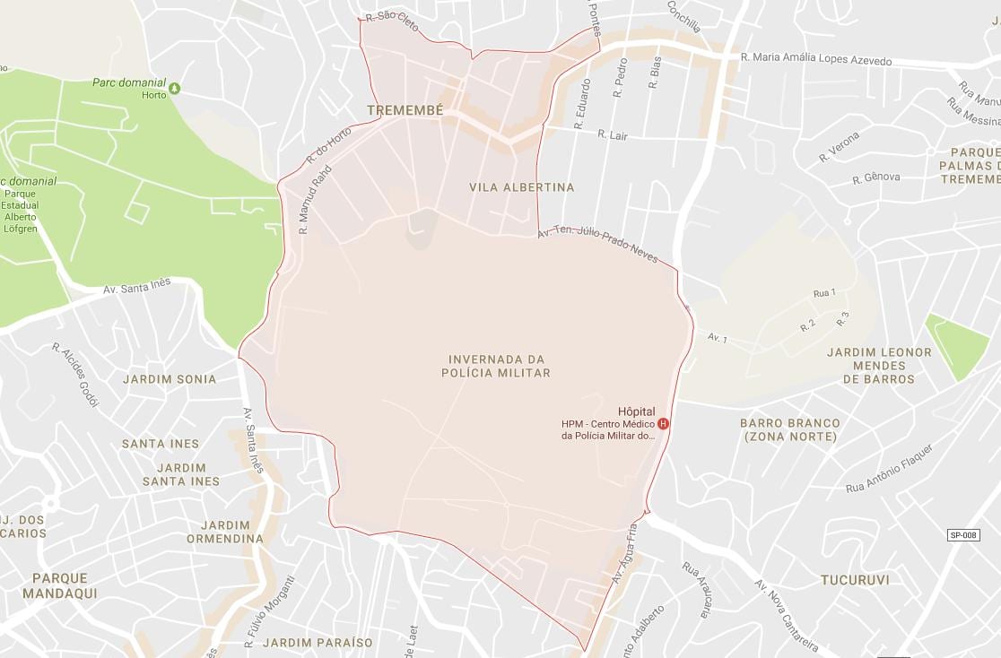 Карта на Tremembé São Паоло
