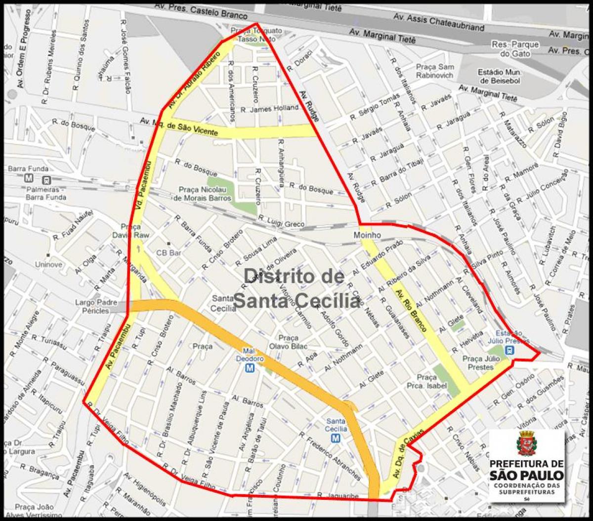 Карта на Дедо Cecília São Паоло
